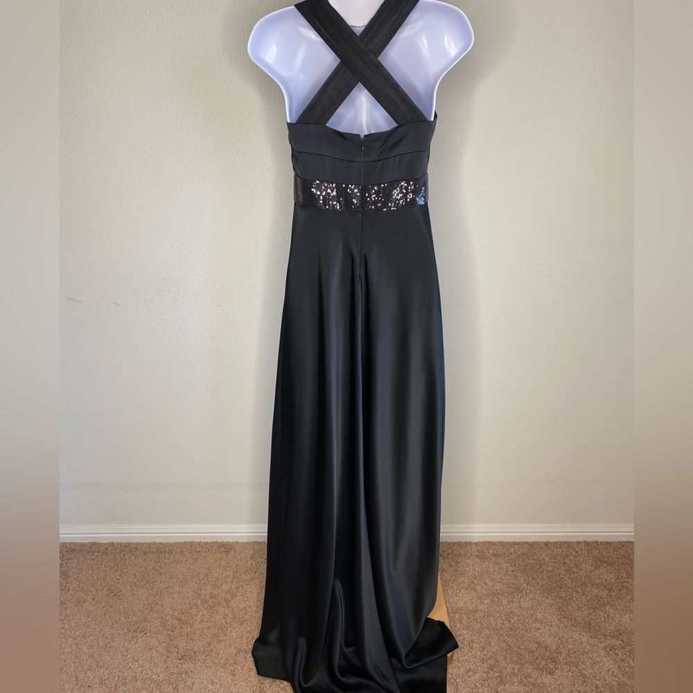 Black Calvin Klein Black Evening Gown Size 4 - Picture 5 of 8